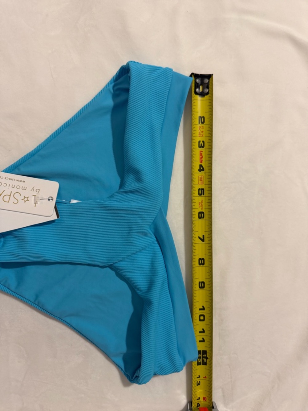 L*Space Turquoise Ribbed Bikini Bottom - Picture 5 of 6